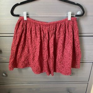 Burgundy skirt